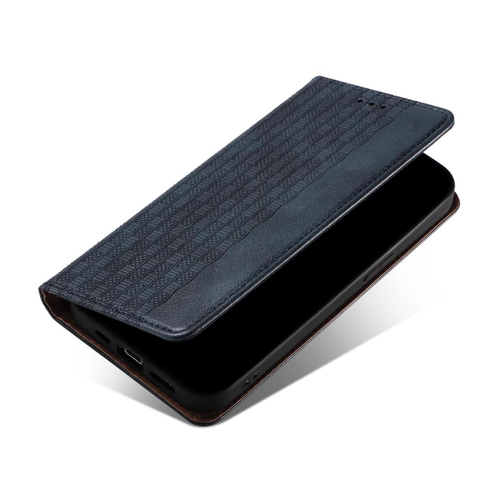 Hurtel Blue Magnetic Wallet Case for Galaxy S22 Ultra