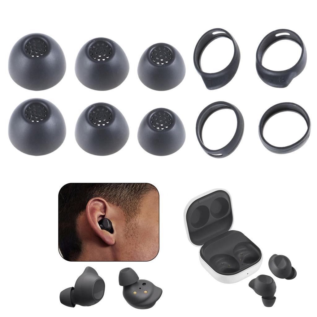 Силиконовые амбушюры для Samsung Galaxy Buds FE, противоскользящие насадки-крылышки, набор внутриканальных наушников, набор насадок-вкладышей