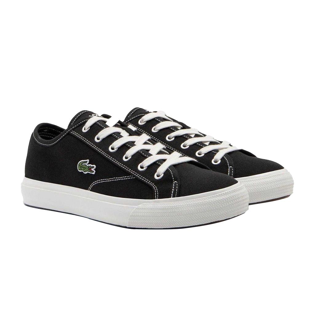 Lacoste Mens Backcourt Canvas Low Trainers