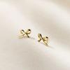Bowknot Stud Earrings 925 Silver Needles Ear Piercing Jewelry New Bow Earrings  Women