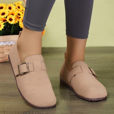 Женские тапочки с закрытым носком и круглым носком, осень 2024 г., универсальные, популярные, ретро, однотонные, с плоской подошвой, женские туфли с открытой пяткой