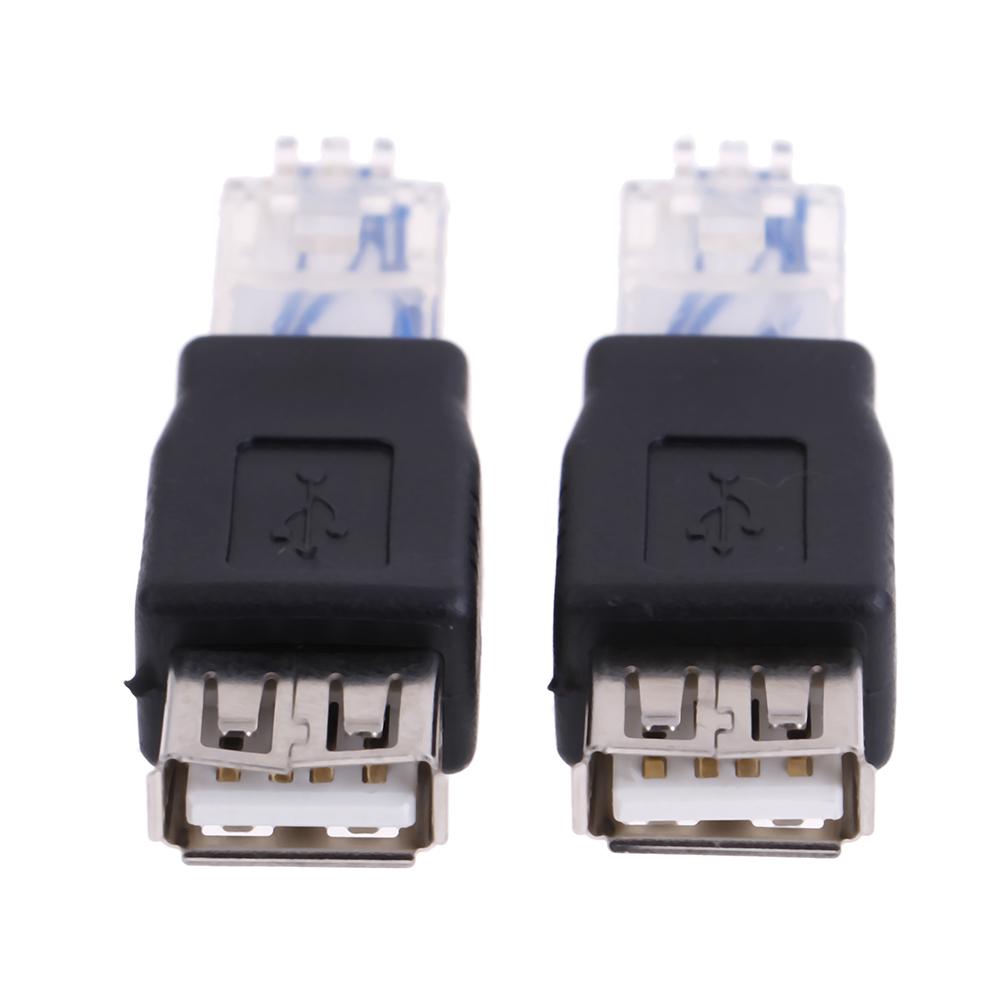 1 шт. Ethernet RJ45 Папа на USB Мама Конвертер Адаптер
