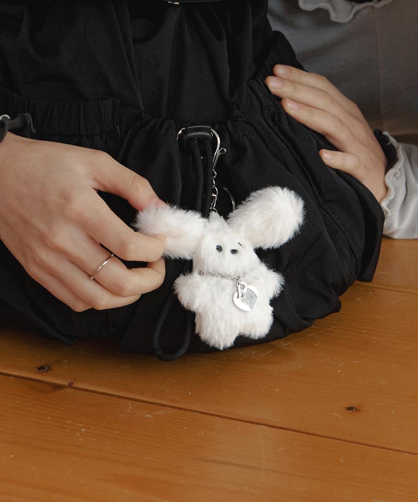 Ламинированный брелок-ключница Laminez Bunny L - Цвет слоновой кости