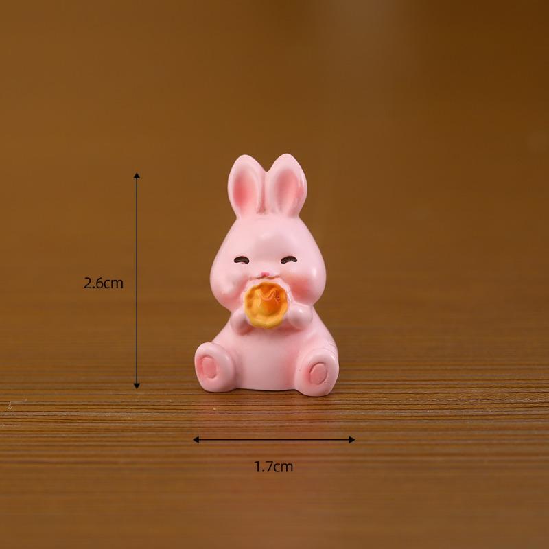 Mid-Autumn Festival Mooncakes Rabbit Figurines Decorative Gifts Accessories Car Office Desks and Small Ornaments