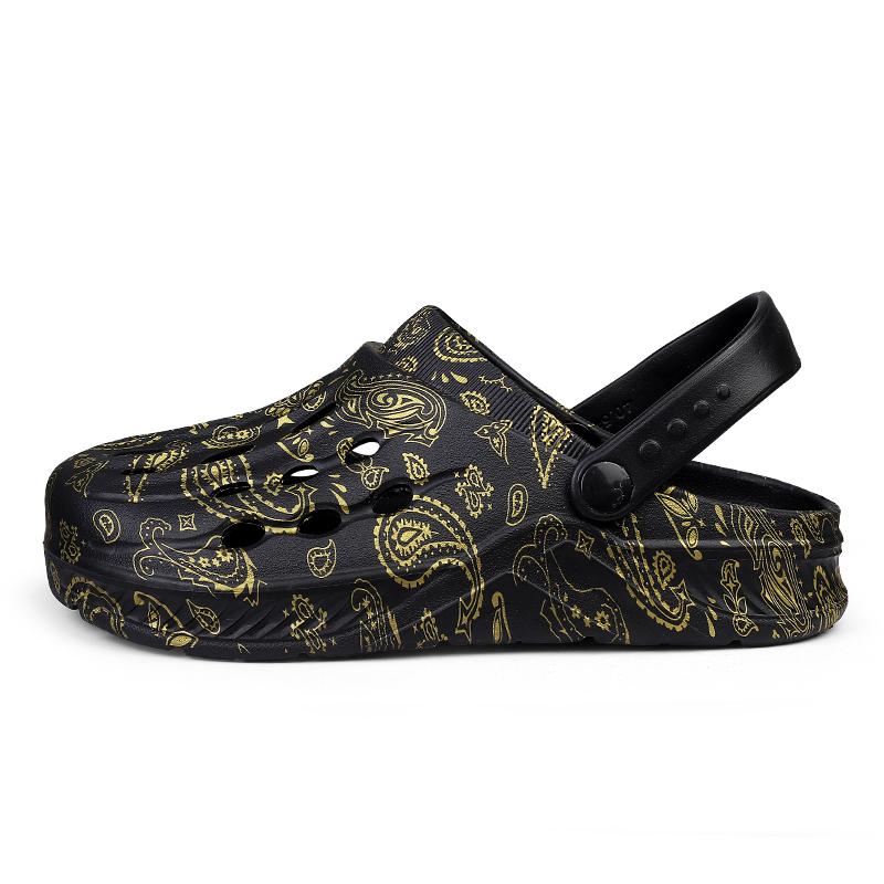 Модные мужские повседневные тапочки EVA легкие дышащие утолщенные мягкие подошвы сандалии нескользящие мужские сандалии два способа их носить