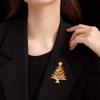 1PC Christmas Brooch, Christmas Tree Drip Oil Brooch Autumn and Winter Sweater Accessories Christmas Clothing Accessories