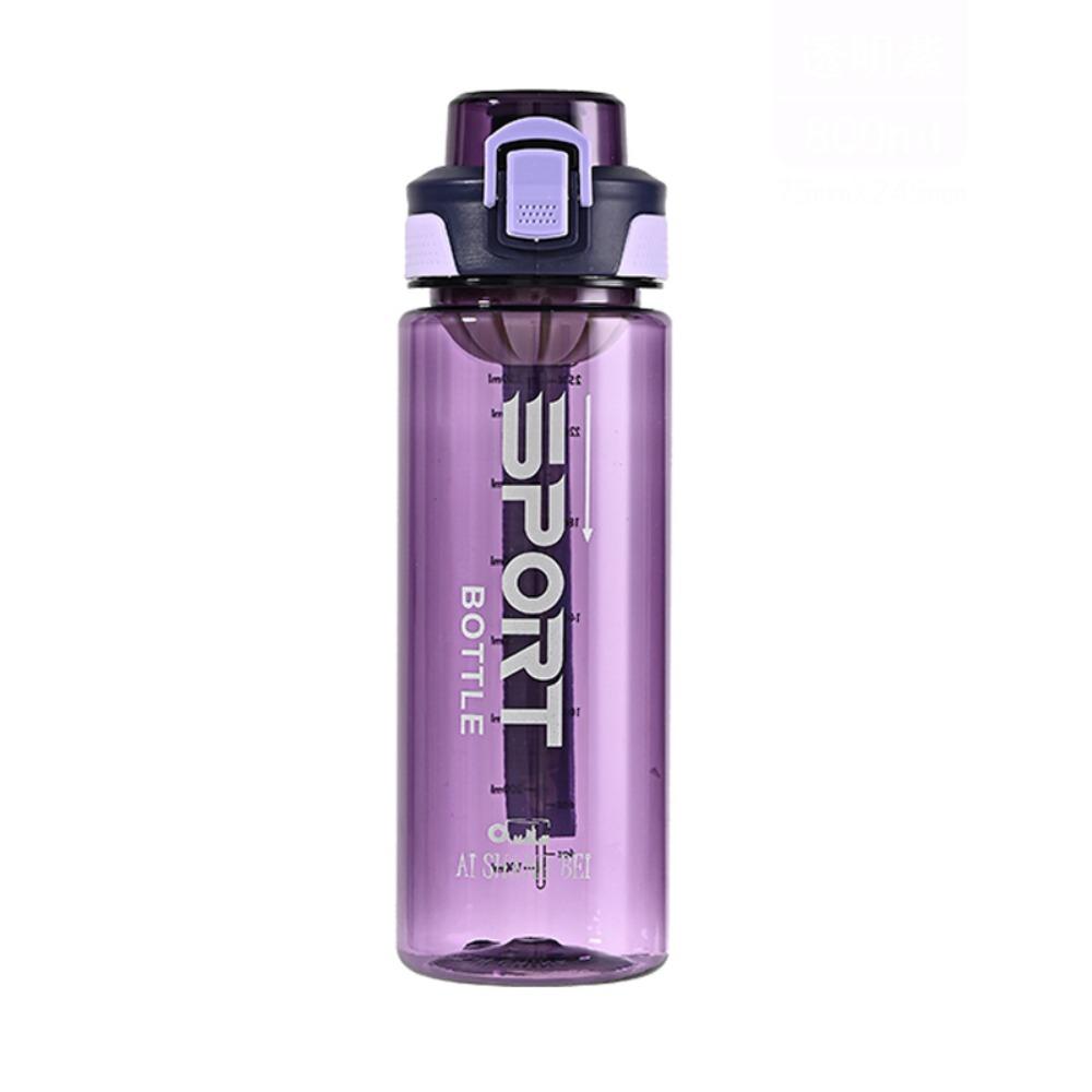 Plastic Clear Drink Bottle Leakproof Travel Kettle Portable Sports Water Bottle