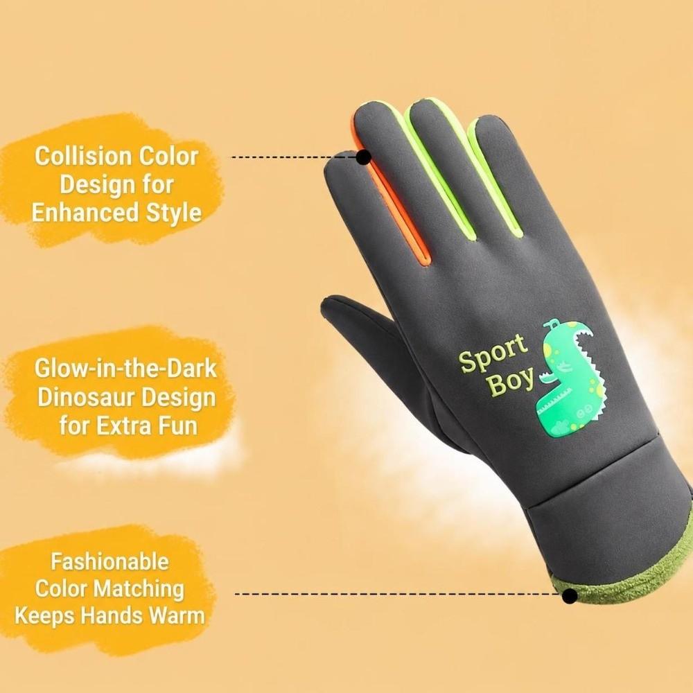 Touchscreen Finger Strips Children's Mittens Kids Cycling Gloves Winter Activities