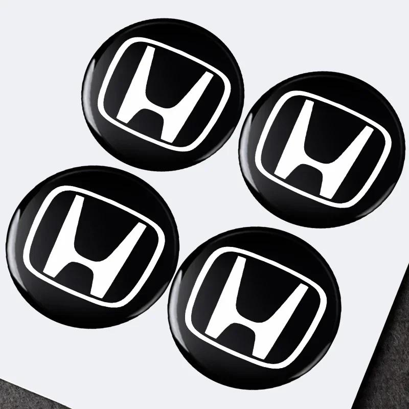 Для автомобиля Honda Товары 14 мм Наклейки на брелок автомобиля Эмблема Аксессуары Для Honda Civic Accord Crider City CRV HRV Inspire Fit Odyss
