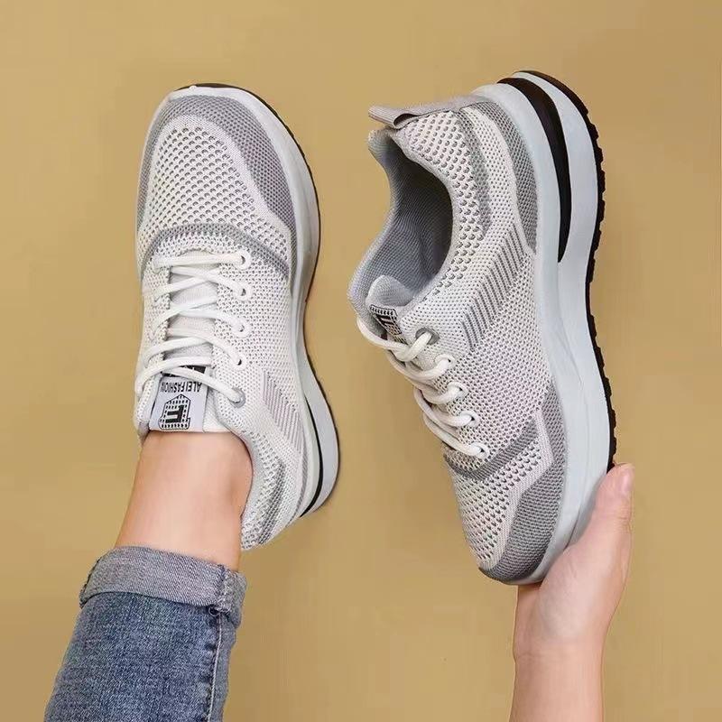 New Women'S Sports Shoes For Spring And Summer, Fashionable And Versatile Running Shoes, Mesh Breathable Casual Shoes