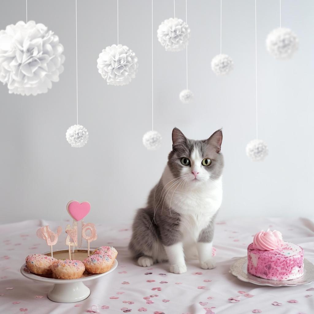 1 шт. Набор 7,8-дюймовых белых бумажных цветов, украшения для вечеринки по случаю дня рождения, цветочные шары, бумажные подвесные цветы, помпоны