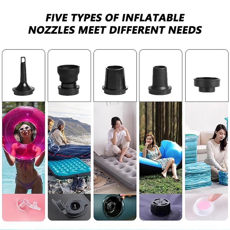 SEAMETAL Перезаряжаемый воздушный насос Портативный беспроводной воздушный компрессор Накачивающие/сдувающие насосы Для надувных подушек Надувных кроватей Лодки Плавательного круга