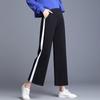 Women's Loose High-Waisted Wide-Leg Casual Pants - Spring to Winter, Plus Size Slimming, Straight-Leg Sportswear