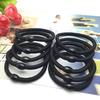 10pieces/lot Girls Women Hair Accessories Black Rubber Band Thick and Thin Hair Rope Ponytail Holder Scrunchie Ties