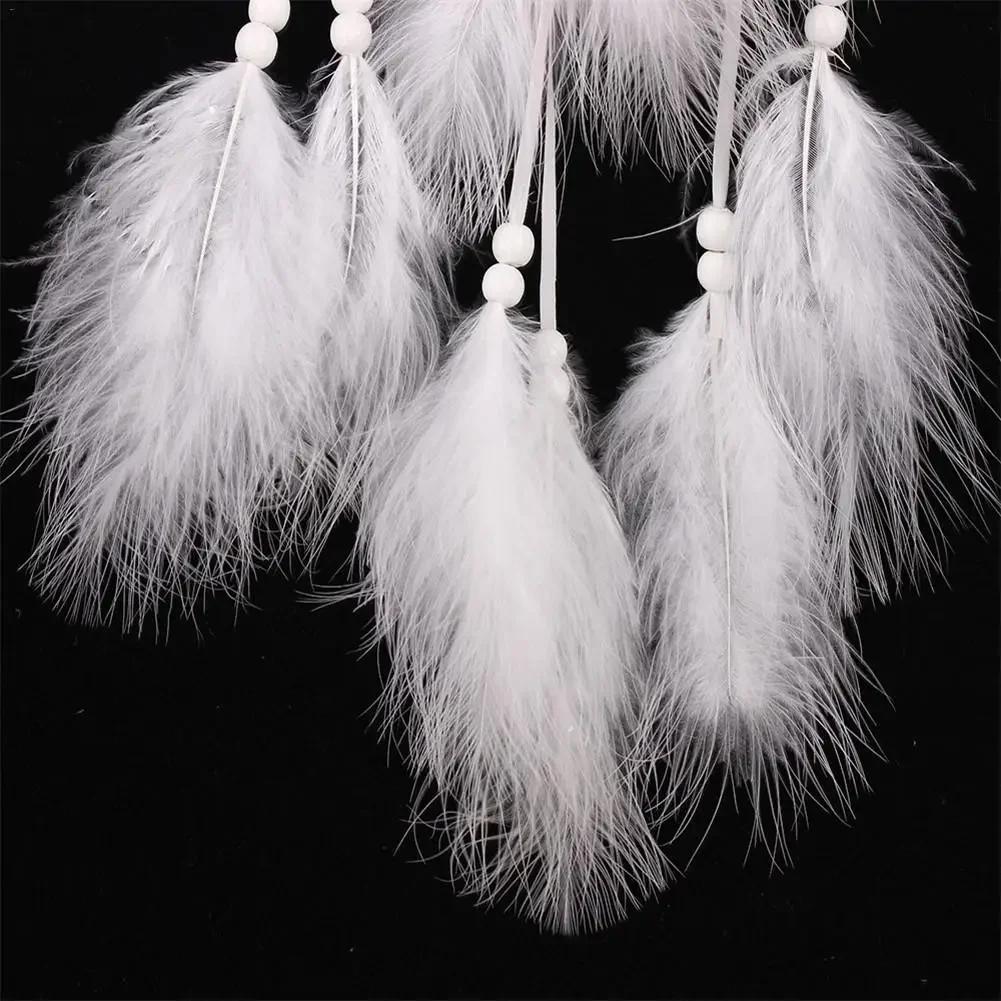 Wind Chimes Handmade Indian Dream Catcher Net with Feathers 55 Cm Wall Hanging Dreamcatcher Craft Gift Home Decoration