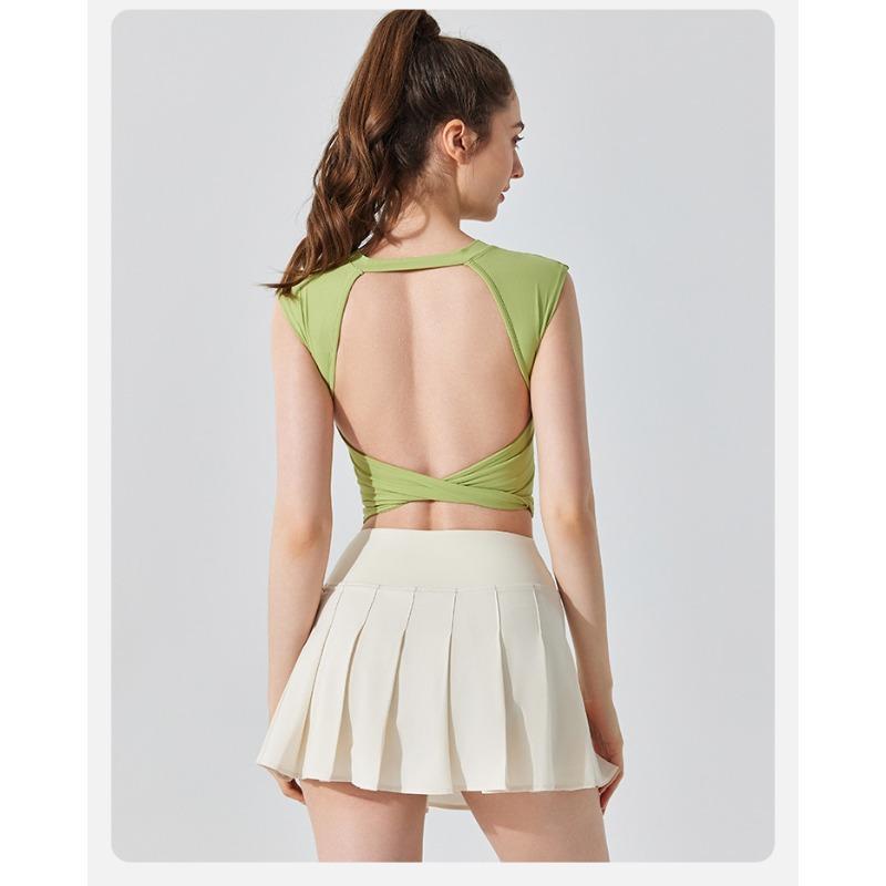 Женская узкая антибактериальная плиссированная юбка с высокой талией для бега, занятий фитнесом, йоги, тенниса, бадминтона, гольфа, короткая юбка