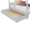 Bed Drawer 80 X 160 with Slatted Base BUDDY - Light Grey