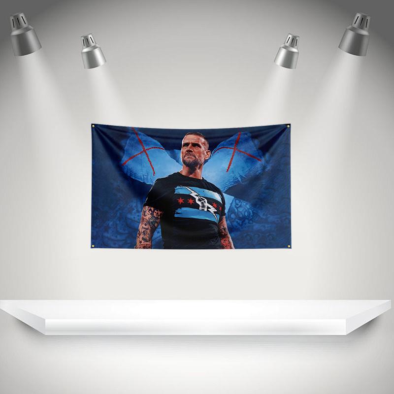 Ccm Punks Flag Boxer Banner 3x5ft With Brass Grommets Hd Printing Tapestry Exhibition Boxer Sports Fans Garage Decor