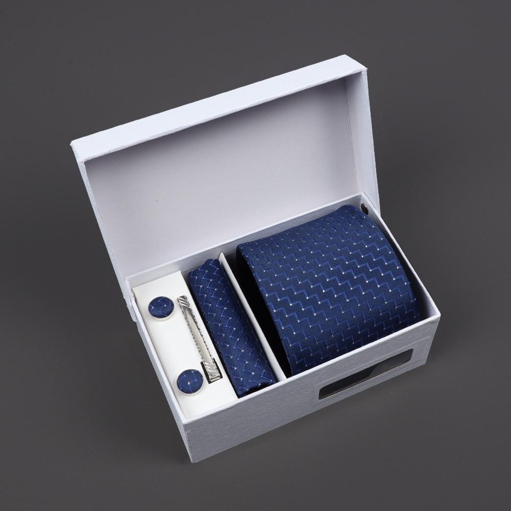 2025 Men'S Tie Premium Gift Box Jacquard Embroidered Tie Tie Logo Making