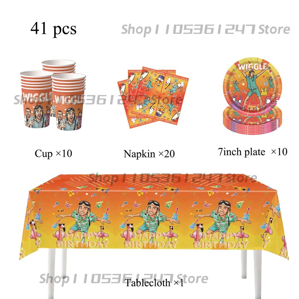 Danny-Go Theme Birthday Party Decor Disposable Tableware Set Paper Cup Banner Cake Topper Baby Shower Gifts Party Favors Supply