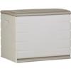 260L Interior/Exterior Chest Functional and Aesthetic Padlockable with Wheels Beige