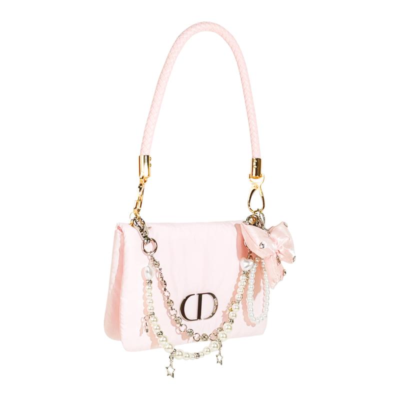 Dior Косметичка в стиле DIY Розовый Туман Милашка Нишевая Высококачественная Милая Универсальная Атмосферная Модная Сладкая Мода Простая Классическая Изысканная Новая Горячая