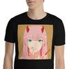 Anime Devil Girl Pink Hair Devil Hirns Power Short-Sleeve Unisex T-Shirt