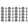 20 Set Leather Rivets 10x6mm Concave Bucket Head Zinc Alloy 7mm Crossing Screw Rivet Kit for Belts