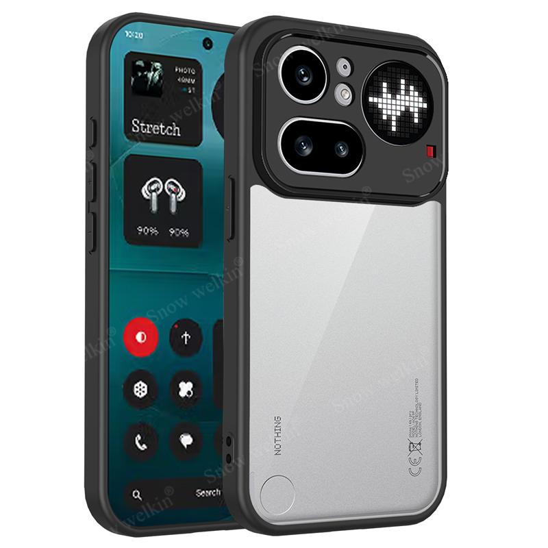 Прозрачный силиконовый чехол для Nothing Phone 4A Pro NothingPhone 4A Pro 4APro Задняя панель из ПК Бампер из ТПУ Ударопрочные чехлы для телефона Обложка