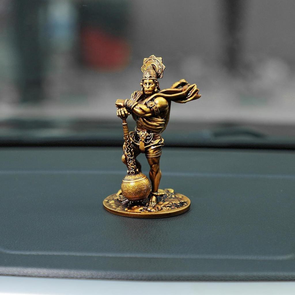 Car Dashboard Resin Bahubali Hanuman Idol Home Decor Item Hanuman Murti Statue for Gift