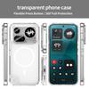Нескользящий Прозрачный Магнитный Чехол Fundas Для Nothing Phone 4A Pro A069P 6,83 дюйма Мягкий TPU Каркас Акриловая Ударопрочная Крышка