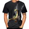 Summer Harajuku 3D Print Mens T-shirt Animal Scorpion T-Shirts Streetwear Men Fashion Casual Oversized O-Neck T Shirt Tops