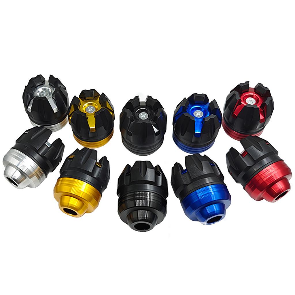 Универсальные защитные чашки для передней вилки мотоцикла, алюминиевые ударопрочные буферные чашки, простая установка для безопасной езды