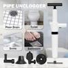 High Pressure Sewer Dredge Clogged Remover Toilet Plunger Drain Cleaner Pump Air Drain Blaster Manual Pneumatic Dredge Tool