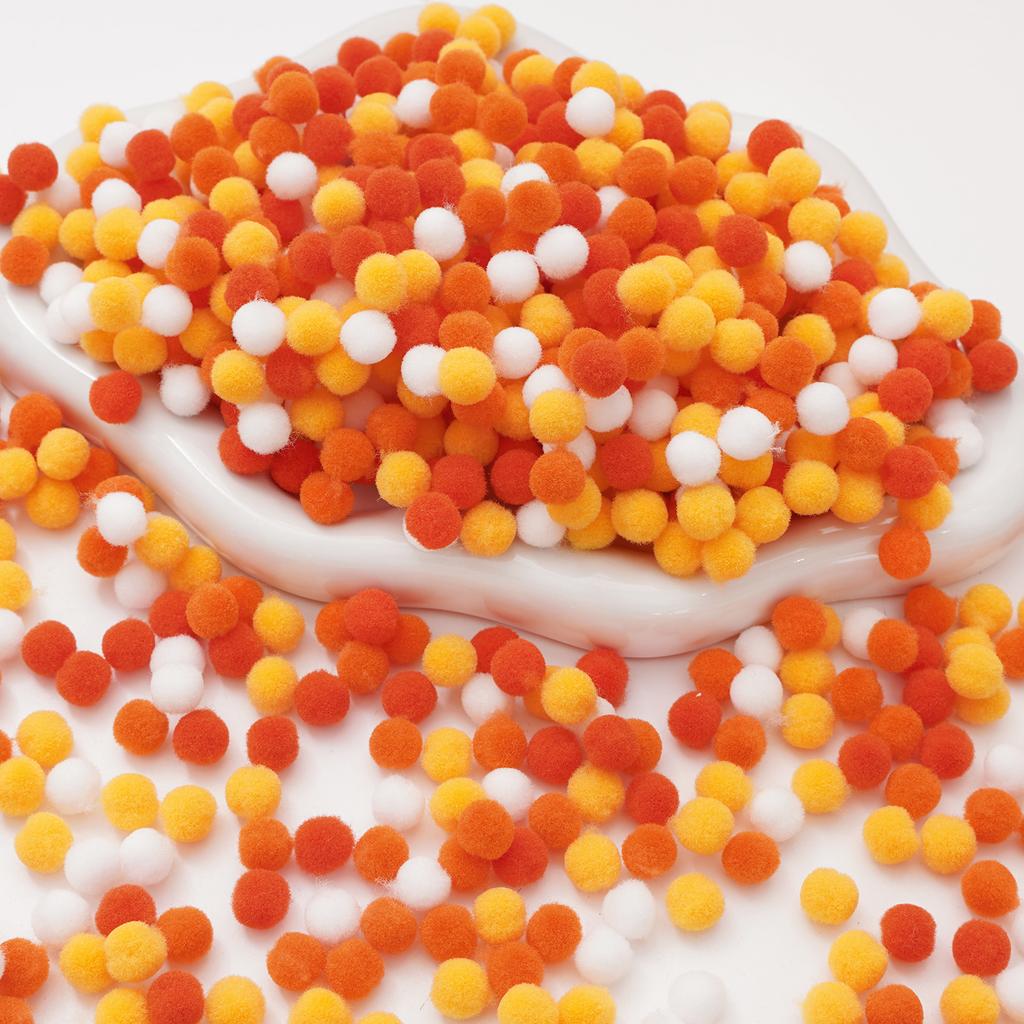 998Pcs Coloful Pom Poms Bulk Small Fuzzy Balls, Available In 10 Styles, 0.39 Sizes Pompoms for Crafts, Christmas, Wedding Home