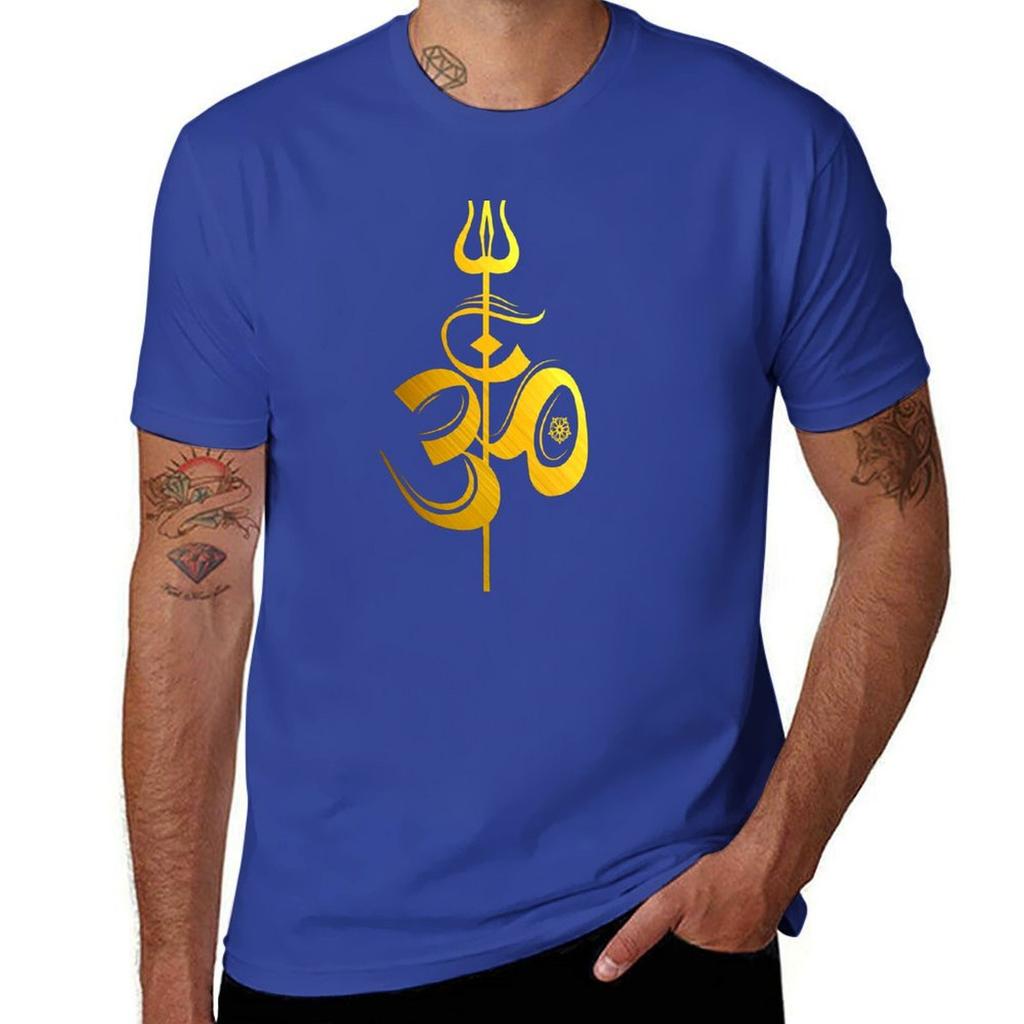 Om Lord Shiva Divine Spear Trident Trishul T Shirt Tshirt Sweat Boys Whites Animal Prinfor Boys Unisexs Cotton T Shirts