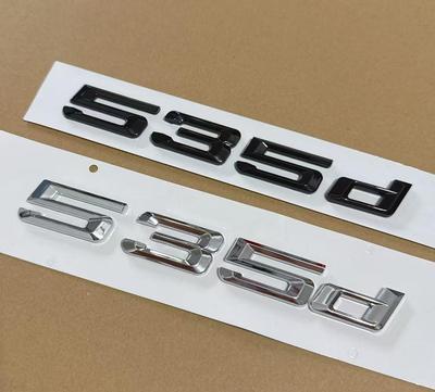CBS3 1 шт. 3D ABS Старый 2008-2017 год Хром Глянцевый черный Наклейка с буквами на багажник автомобиля Для 535d Шильдик Эмблема E60 E34 F10 G30 E39 Аксессуары