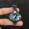 Abalone Shell Pendant Copper Wire Wrapped Pendant Gemstone Pendant Copper Jewelry Handmade Pendant Gifts For Wife Rainbow Moonstone Pendant