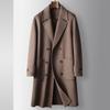 Autumn and Winter Long Double-sided Wool Trench Coat Youth Casual Double-breasted Warm Jacket