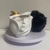 Resin Human Face Vase Aesthetic Hydroponic Flower Holder Character Plant Pot  Home