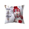 С Рождеством милый снеговик с принтом наволочка для дома, гостиной, украшения дивана, полиэстеровая подушка, наволочка