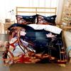 Fashion SAO  Art Print Three Piece Bedding Set Fashion Article Boys Or Adults For Beds Quilt Covers Pillowcases Bedding Set