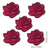1pcs Roses Decals Flowers Clothing Accessories Embroidered Applique Iron On Patches For Jackets, Sew On Patches For Clothing Backpacks Jeans T-Shirt