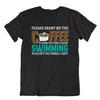 Coffee And Swimming T-SHIRT Unisex Cool Gift TEE Pun Joke SHIRT