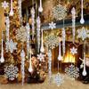 24pcs Clear Christmas Tree Hanging Ornament Acrylic Christmas Tree Decoration Navidad