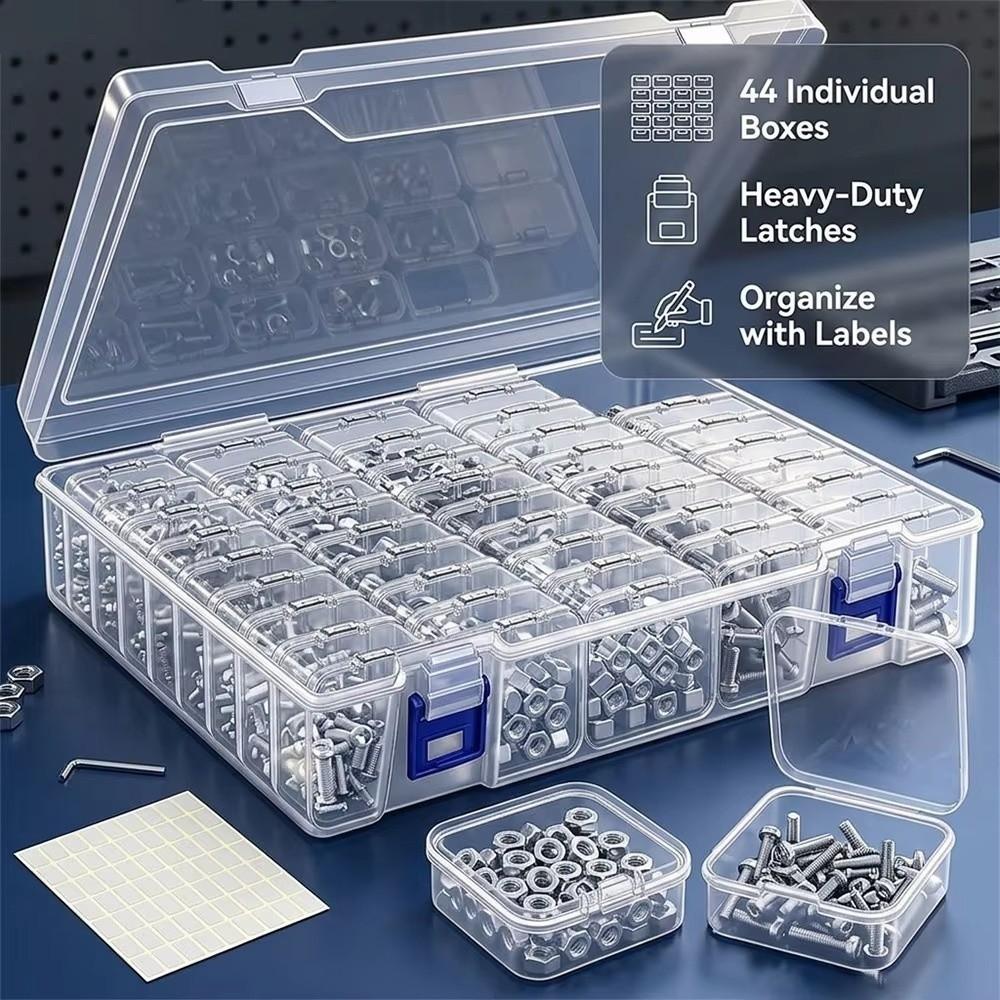 44 Compartments Hardware Parts Box Bead Organizer Case For DIY Jewelry Supply
