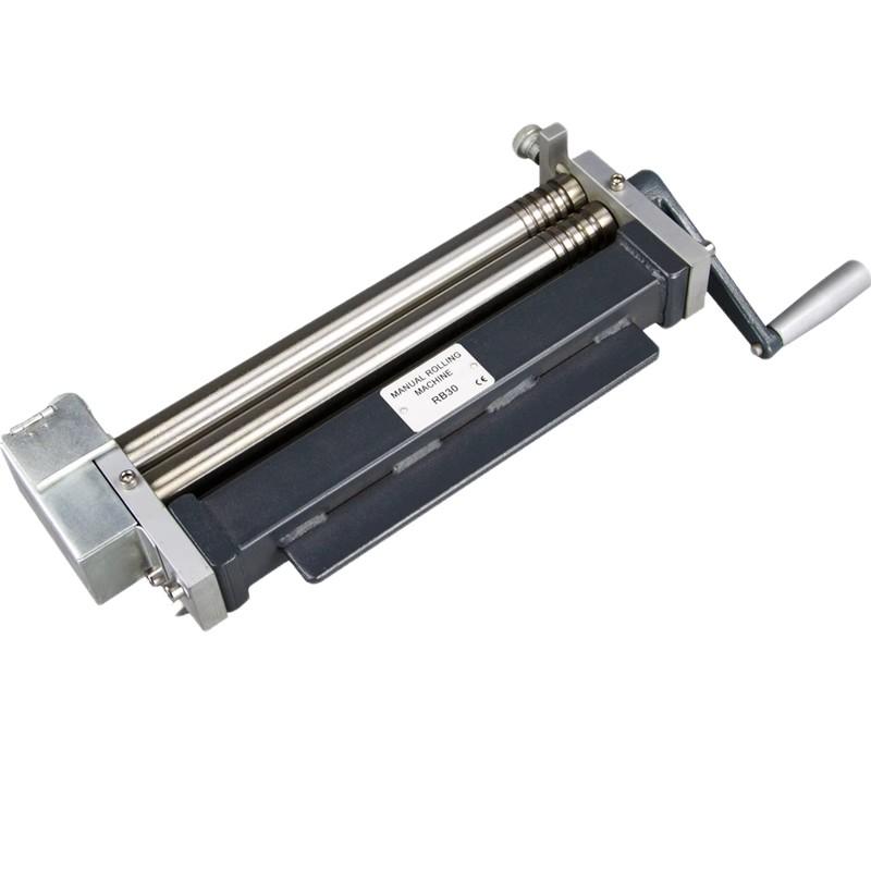 Ручной гибочный станок Мини роликовый станок для круглых труб Инструмент для изготовления Настольный листогиб для металла Ручная кривошипная гибочная машина для листового металла