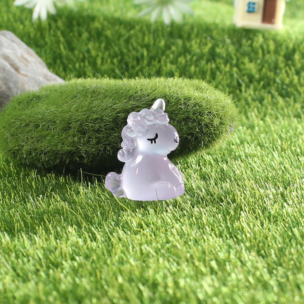 10 шт. Кавайные Милые Светящиеся 3D Подвески в виде Единорога и Лошади, Подвески с Животными для Изготовления Ювелирных Изделий, DIY Серьги, Брелок, Фурнитура, Игрушки