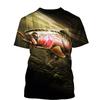 Summer 3D Printed Tee Cool Men 3D Fish T-Shirt Unisex Top