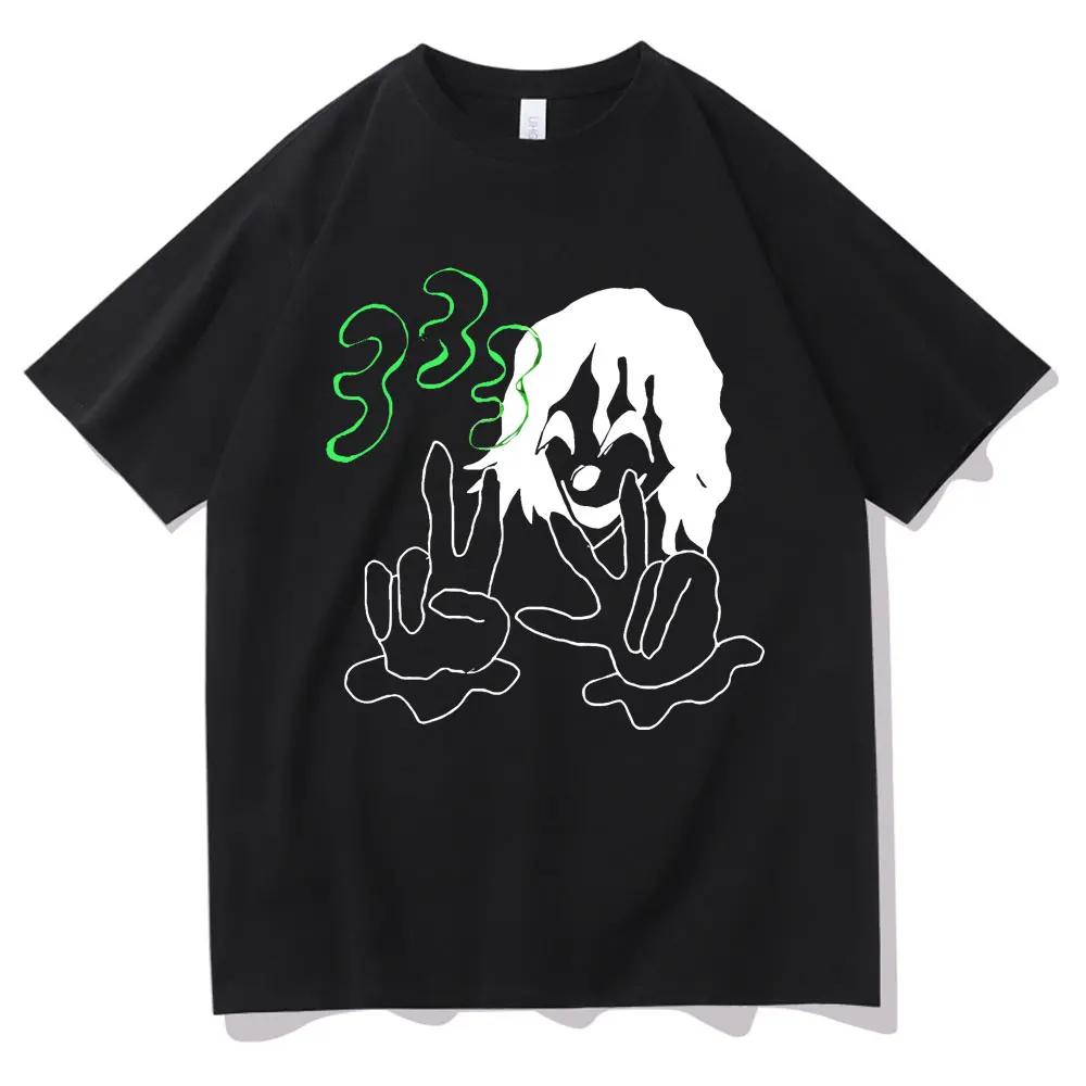 Bladee 333 Хип-хоп тренд Скейтборд Drain Help Футболка Мужская мода Художественная футболка Смешная футболка Повседневная хлопковая футболка топ